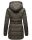 Marikoo warme Damen Winterjacke mit Kapuze Parka Kunstfell B817 Anthr.-Gr.S