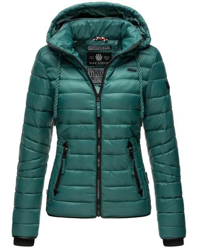 Navahoo Lulana Damen Steppjacke Übergangsjacke B650 Ocean Green Größe S - Gr. 36