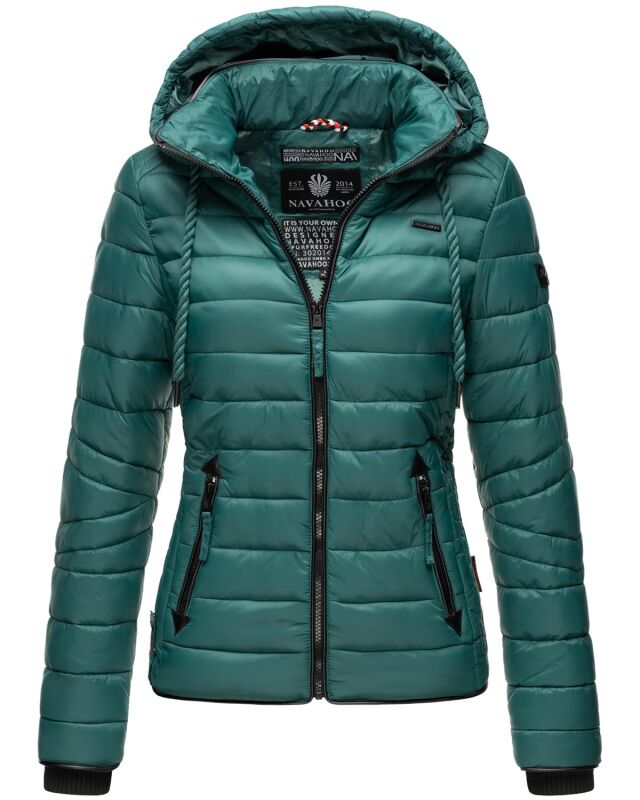 Navahoo Lulana Damen Steppjacke Übergangsjacke B650 Ocean Green Größe L - Gr. 40