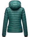Navahoo Lulana Damen Steppjacke Übergangsjacke B650 Ocean Green Größe XXL - Gr. 44