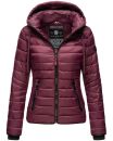 Navahoo Lulana Damen Steppjacke Übergangsjacke B650 Weinrot Größe XS - Gr. 34