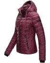 Navahoo Lulana Damen Steppjacke Übergangsjacke B650 Weinrot Größe XS - Gr. 34