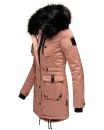 Navahoo Luluna Princess warme Damen Winter Jacke mit Kunstfell B818 Terrakotta-Gr.S