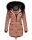 Navahoo Luluna Princess warme Damen Winter Jacke mit Kunstfell B818 Terrakotta-Gr.S