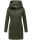 Marikoo Maikoo Damen Mantel mit Kapuze Trenchcoat Jacke B819 Forest Green Größe S - Gr. 36