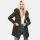 Marikoo Maikoo Damen Mantel mit Kapuze Trenchcoat Jacke B819 Forest Green Größe M - Gr. 38