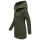 Marikoo Maikoo Damen Mantel mit Kapuze Trenchcoat Jacke B819 Forest Green Größe M - Gr. 38