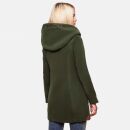 Marikoo Maikoo Damen Mantel mit Kapuze Trenchcoat Jacke B819 Forest Green Größe XL - Gr. 42