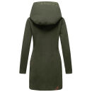 Marikoo Maikoo Damen Mantel mit Kapuze Trenchcoat Jacke B819 Forest Green Größe XL - Gr. 42