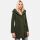 Marikoo Maikoo Damen Mantel mit Kapuze Trenchcoat Jacke B819 Forest Green Größe XL - Gr. 42