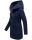 Marikoo Maikoo Damen Mantel mit Kapuze Trenchcoat Jacke B819 Navy Größe L - Gr. 40