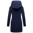 Marikoo Maikoo Damen Mantel mit Kapuze Trenchcoat Jacke B819 Navy Größe XXL - Gr. 44