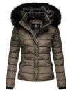 Navahoo Damen Winter Stepp Jacke gefüttert mit Teddyfell B355 Anthrazit Größe XS - Gr. 34