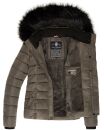 Navahoo Damen Winter Stepp Jacke gefüttert mit Teddyfell B355 Anthrazit Größe XS - Gr. 34
