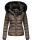Navahoo Damen Winter Stepp Jacke gefüttert mit Teddyfell B355 Anthrazit Größe XS - Gr. 34