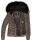 Navahoo Damen Winter Stepp Jacke gefüttert mit Teddyfell B355 Anthrazit Größe XS - Gr. 34