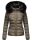Navahoo Damen Winter Stepp Jacke gefüttert mit Teddyfell B355 Anthrazit Größe XXL - Gr. 44