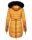 Marikoo warme Damen Winter Jacke Stepp Mantel lang B401 Gelb Größe S - Gr. 36