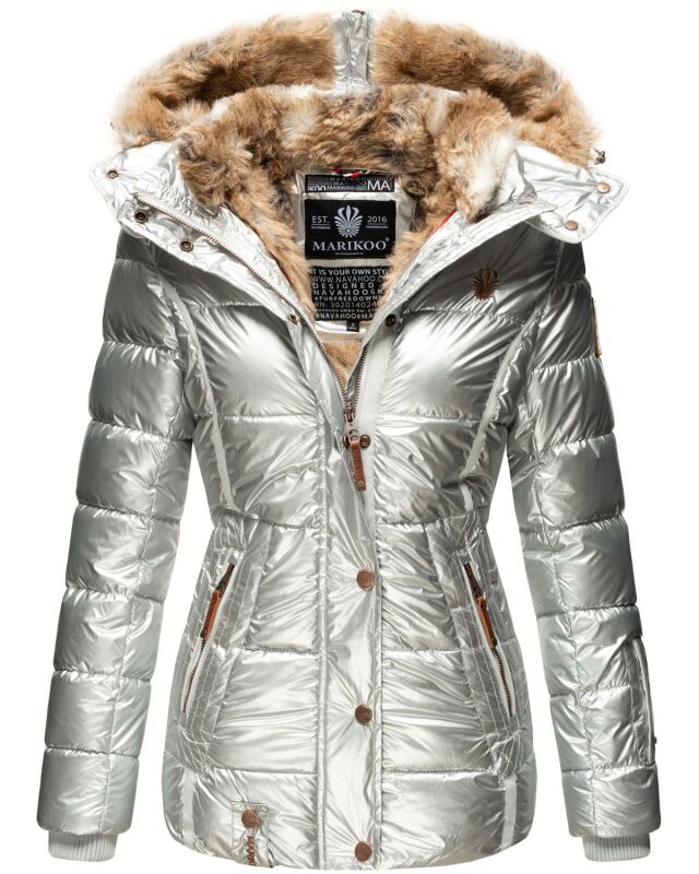 Marikoo Nekoo warm gefütterte Damen Winter Jacke mit...