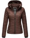 Marikoo Samtpfote leichte Damen Steppjacke B600 Schoko Größe S - Gr. 36