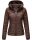 Marikoo Samtpfote leichte Damen Steppjacke B600 Schoko Größe M - Gr. 38