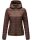 Marikoo Samtpfote leichte Damen Steppjacke B600 Schoko Größe M - Gr. 38