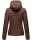 Marikoo Samtpfote leichte Damen Steppjacke B600 Schoko Größe M - Gr. 38