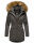 Marikoo Sanakoo Damen Winterjacke Parka mit Kapuze B825 Anthrazit-Gr.XS