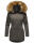 Marikoo Sanakoo Damen Winterjacke Parka mit Kapuze B825 Anthrazit-Gr.XS