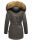 Marikoo Sanakoo Damen Winterjacke Parka mit Kapuze B825 Anthrazit-Gr.XS