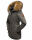 Marikoo Sanakoo Damen Winterjacke Parka mit Kapuze B825 Anthrazit-Gr.XS