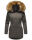 Marikoo Sanakoo Damen Winterjacke Parka mit Kapuze B825 Anthrazit-Gr.L