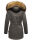 Marikoo Sanakoo Damen Winterjacke Parka mit Kapuze B825 Anthrazit-Gr.L
