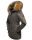 Marikoo Sanakoo Damen Winterjacke Parka mit Kapuze B825 Anthrazit-Gr.L