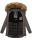 Marikoo Sanakoo Damen Winterjacke Parka mit Kapuze B825 Anthrazit-Gr.L