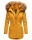 Marikoo Sanakoo Damen Winterjacke Parka mit Kapuze B825 Gelb-Gr.S