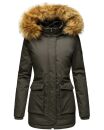 Navahoo Schneeengel-Princess Damen Parka Winter Jacke mit Kapuze B826 Anthr.-Gr.XS