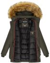 Navahoo Schneeengel-Princess Damen Parka Winter Jacke mit Kapuze B826 Anthr.-Gr.XS
