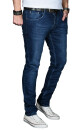 Alessandro Salvarini Herren Jeans Dunkelblau Regular Slim O-025 W29 L30 in