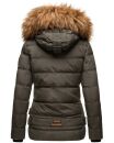 Navahoo Zoja Damen Winter Stepp Jacke Teddyfell Winterjacke B831 Anthrazit-Gr.S