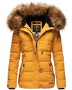 Navahoo Zoja Damen Winter Stepp Jacke Teddyfell Winterjacke B831 Gelb-Gr.XS