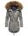 Marikoo La Viva Princess Damen Winterjacke mit Kapuze B813 Hellgrau Größe XS - Gr. 34