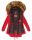 Marikoo La Viva Princess Damen Winterjacke mit Kapuze B813 Rot Größe XS - Gr. 34