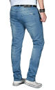 Alessandro Salvarini Herren Jeans Hellblau Regular Slim O-026 W32 L30