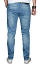 Alessandro Salvarini Herren Jeans Hellblau Regular Slim O-026 W32 L30