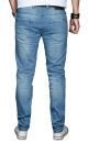 Alessandro Salvarini Herren Jeans Hellblau Regular Slim O-026 W34 L32