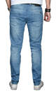 Alessandro Salvarini Herren Jeans Hellblau Regular Slim O-026 W38 L36