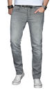 Alessandro Salvarini Herren Jeans Hellgrau Regular Slim O-029 W30 L34