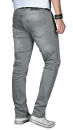 Alessandro Salvarini Herren Jeans Hellgrau Regular Slim O-029 W33 L34