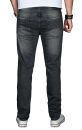 Alessandro Salvarini Herren Jeans Dunkelgrau Regular Slim O-030 W29 L30